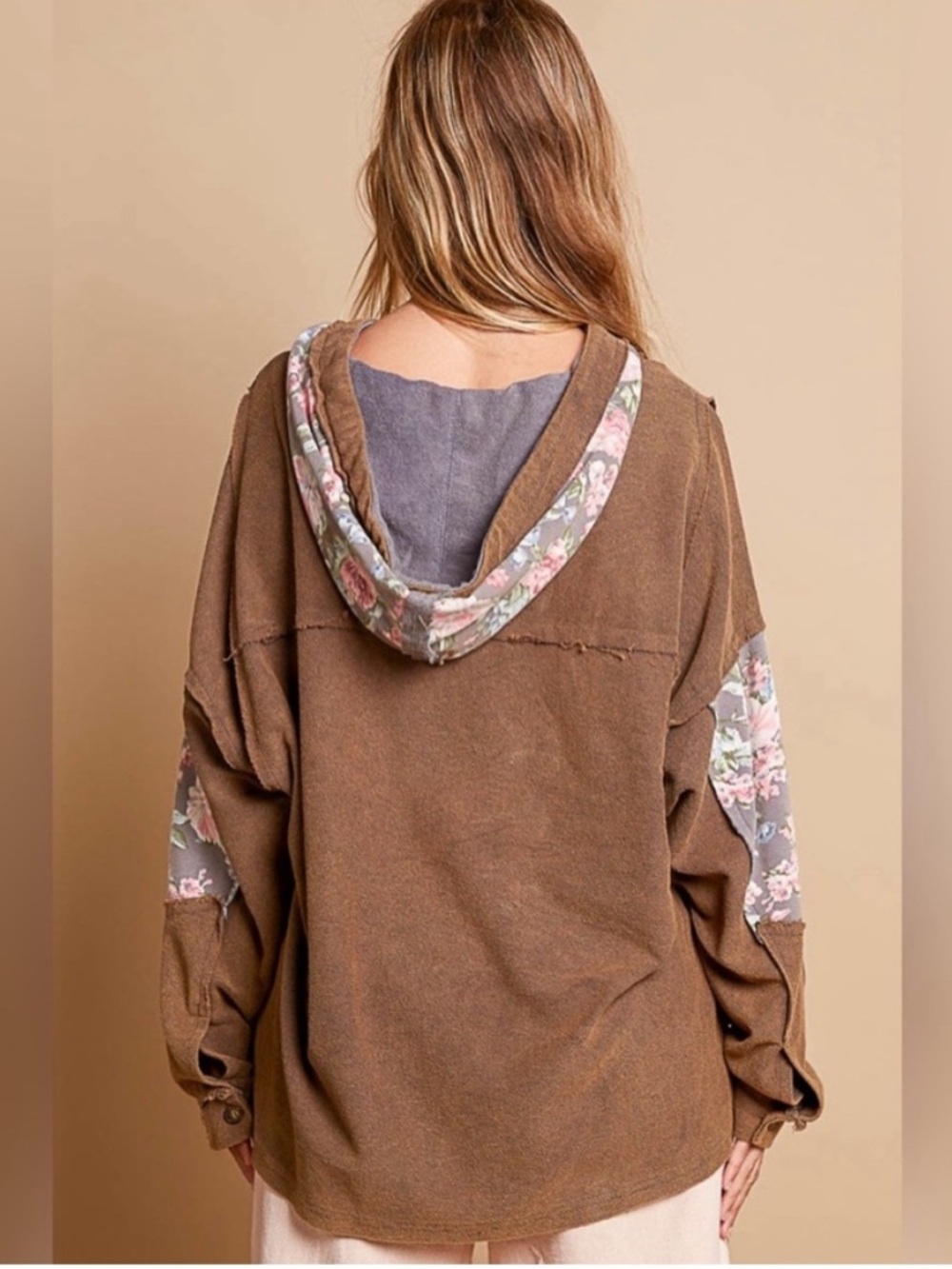 POL Floral Star Boho Hoodie - Picture 4 of 10